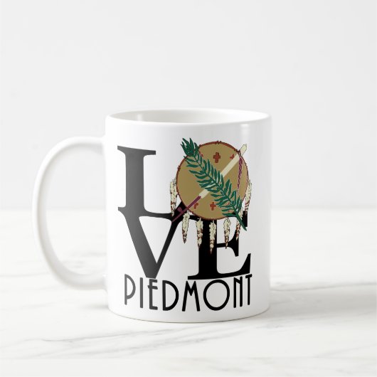 LIEBE Piedmont Oklahoma 11oz Kaffeetasse (Links)