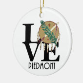 LIEBE Piedmont Oklahoma Keramik Ornament (Links)