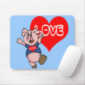Liebe Piggy Mousepad (Mit Mouse)