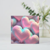 Liebe Pillow Feiertagskarte (Stehend Vorderseite)