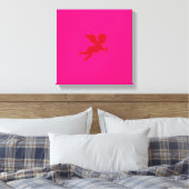 Liebe Pinch - Wrapped Canvas / Cupid Cherub Leinwanddruck (Insitu (Schlafzimmer))