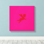 Liebe Pinch - Wrapped Canvas / Cupid Cherub Leinwanddruck (Insitu (Holzboden))