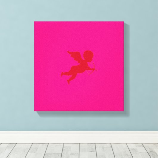 Liebe Pinch - Wrapped Canvas / Cupid Cherub Leinwanddruck (Insitu (Holzboden))
