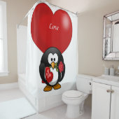 Liebe Pinguin-Duschvorhang Duschvorhang (Beispiel)