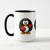 Liebe Pinguin mit Valentingeschenken Tasse (Links)