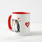 Liebe Pinguine, Girlfriend Gift, Eigener Text Tasse (Vorderseite Links)
