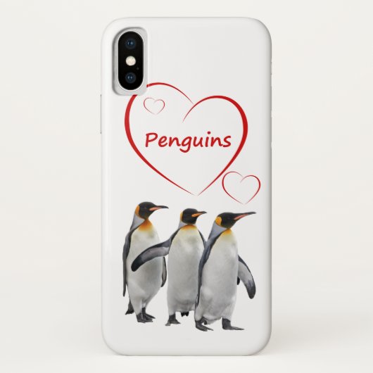 Liebe Pinguine iPhone X Fall (Wählen Sie Ihre Farb Case-Mate iPhone Hülle (Rückseite)