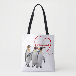 Liebe Pinguine überall auf der Drucktasche Tasche