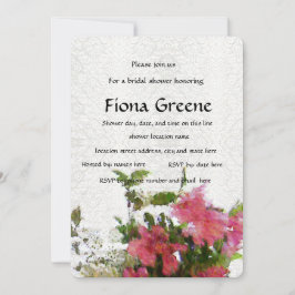 Liebe Pink Azalea Braun-Duschladen Einladung