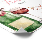 Liebe Pink Brautparty Sweet Leckereien Poster (Ecke)