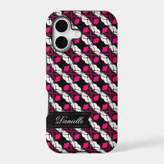 Liebe Pink Diamonds auf Black Pattern iPhone 5 Fal