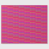 LIEBE Pink Gift Wrap Geschenkpapier (Flach)