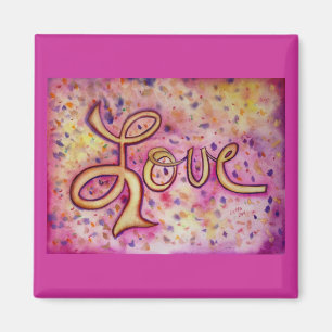 Liebe Pink Glamour Art Inspiration Word Magnete Magnet
