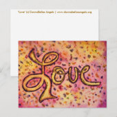Liebe Pink Glamour Glitzer Postkarte (Vorne/Hinten)