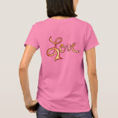 Liebe Pink Glamour Inspiration Art T - Shirt (Rückseite)