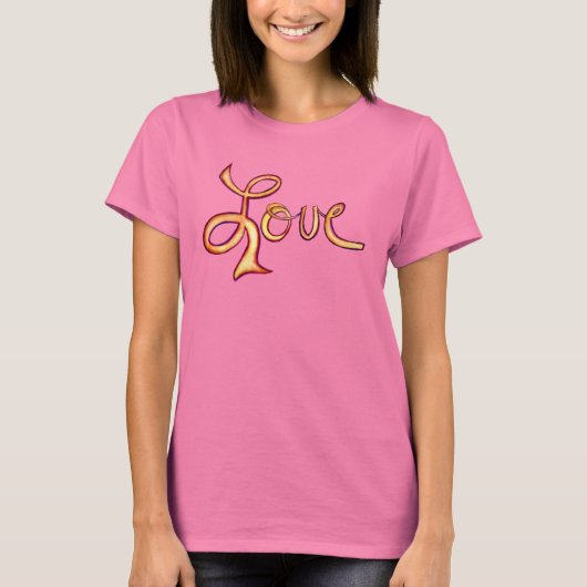 Liebe Pink Glamour Inspiration Art T - Shirt (Vorderseite)