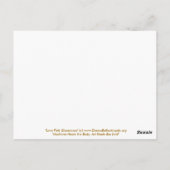 Liebe Pink Glamour Postcard Postkarte (Rückseite)