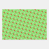 LIEBE Pink Green Lavendel Geschenkpapier Set (Vorderseite 3)