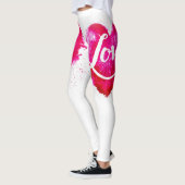 Liebe Pink Heart Leggings (Links)