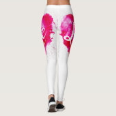 Liebe Pink Heart Leggings (Rückseite)