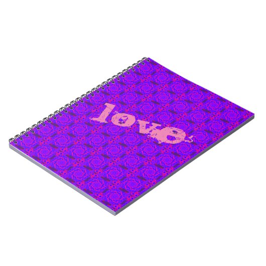 LIEBE PINK MANDALA NOTEBOOK NOTIZBLOCK (Linke Seite)