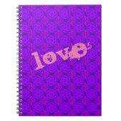 LIEBE PINK MANDALA NOTEBOOK NOTIZBLOCK (Vorderseite)