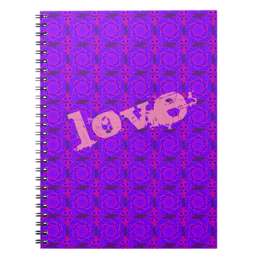 LIEBE PINK MANDALA NOTEBOOK NOTIZBLOCK (Vorderseite)