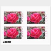 Liebe Pink Romance Rose Stickers (Blatt)