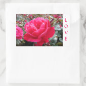 Liebe Pink Romance Rose Stickers (Tasche)
