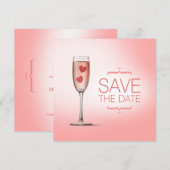 Liebe Pink Save the Date (Vorne/Hinten)