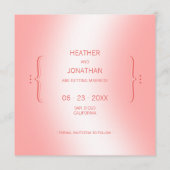 Liebe Pink Save the Date (Rückseite)