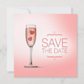 Liebe Pink Save the Date (Vorderseite)