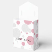 Liebe Pink & Silver Polka Dot Sprinkle Dusche Part Geschenkschachtel (Geöffnet)