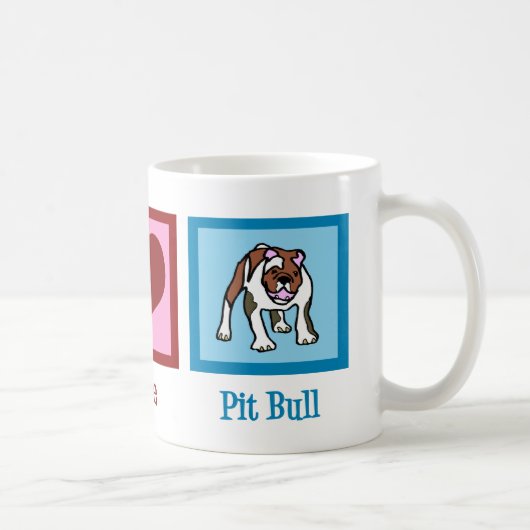 Liebe Pit Bull Kaffeetasse (Rechts)