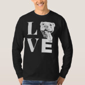 Liebe Pit Bulls Designer Pitbull L O V E T-Shirt (Vorderseite)
