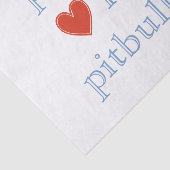 Liebe Pit Bulls Seidenpapier (Ausschnitt)