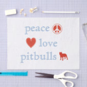 Liebe Pit Bulls Seidenpapier (Handwerk)