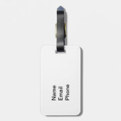 Liebe Pitbull Gepäckanhänger (Rückseite vertikal)