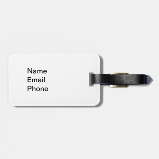 Liebe Pitbull Gepäckanhänger (Rückseite horizontal)