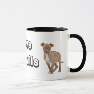Liebe Pitbull Welpe Dog Kaffee Cup Tasse