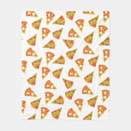 Liebe Pizza Fleecedecke (Vorderseite)