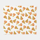 Liebe Pizza Fleecedecke (Vorderseite (Horizontal))