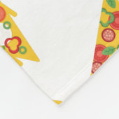Liebe Pizza Fleecedecke (Ecke)