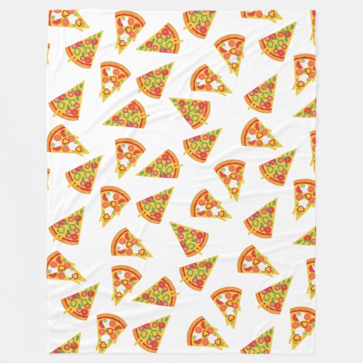 Liebe Pizza Fleecedecke (Vorderseite)