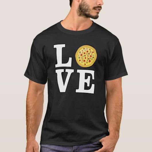 Liebe Pizza - Funny T-Shirt (Vorderseite)