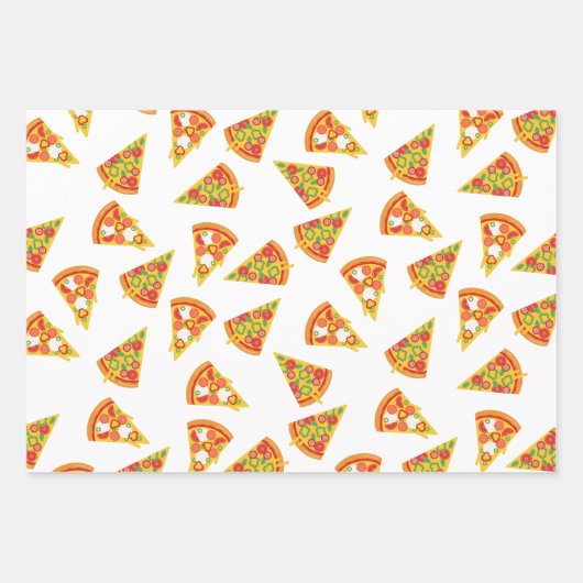 Liebe Pizza Geschenkpapier Set (Vorderseite 2)