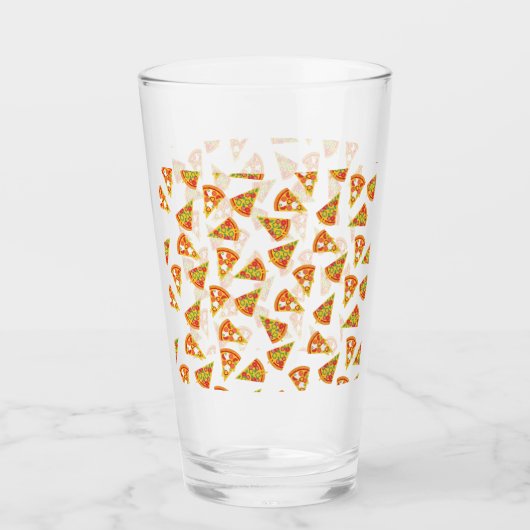 Liebe Pizza Glas (Vorderseite)