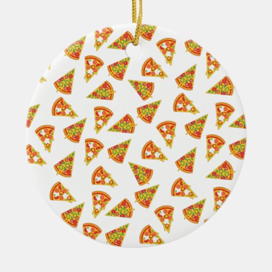 Liebe Pizza Keramik Ornament (Vorne)