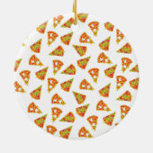 Liebe Pizza Keramik Ornament (Hinten)