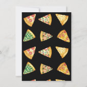 Liebe Pizza Party Dusche Einladung (Rückseite)